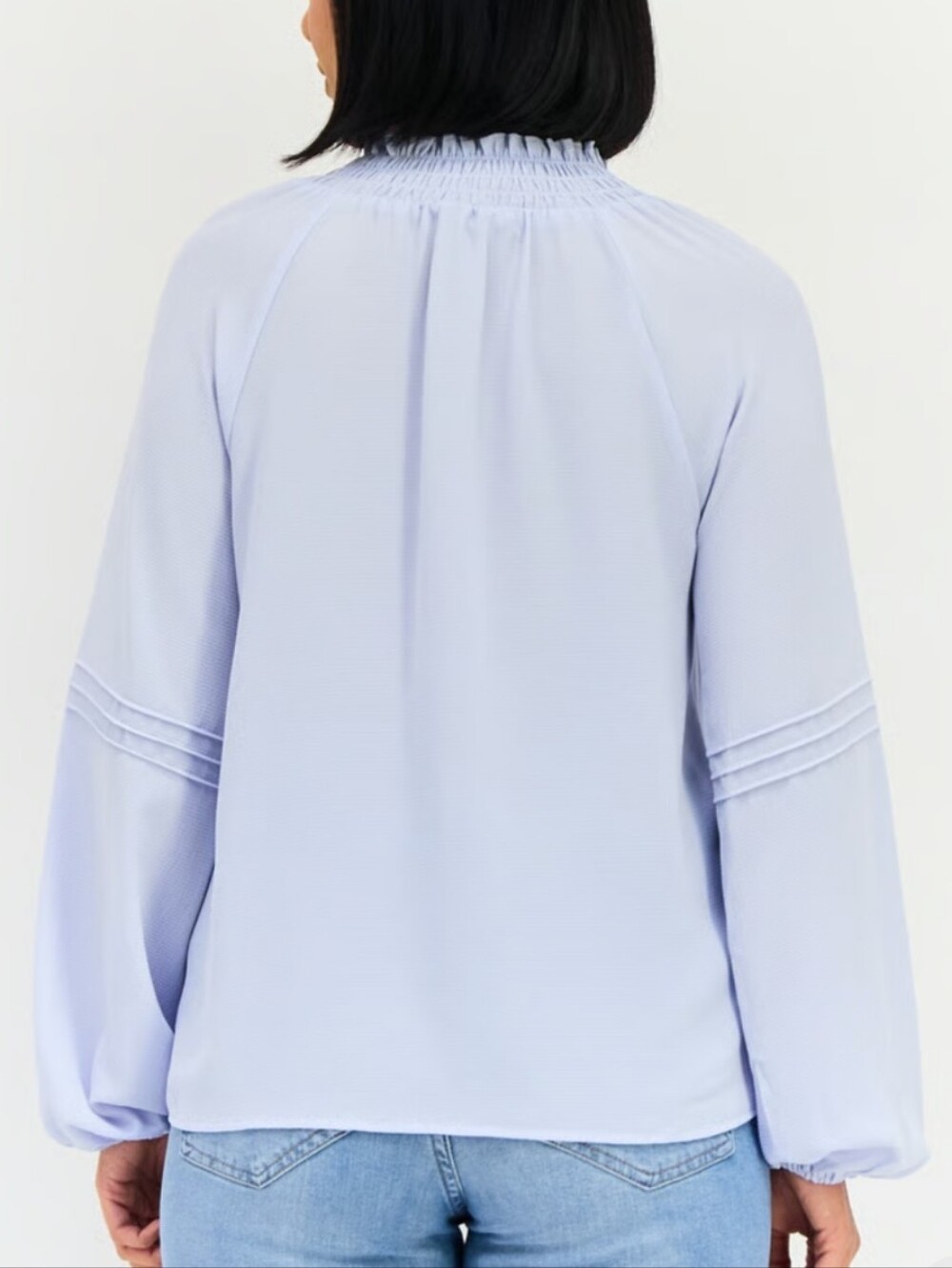 Social Standard Sanctuary Light Blue Peasant Blouse Sz XL - Picture 2 of 7